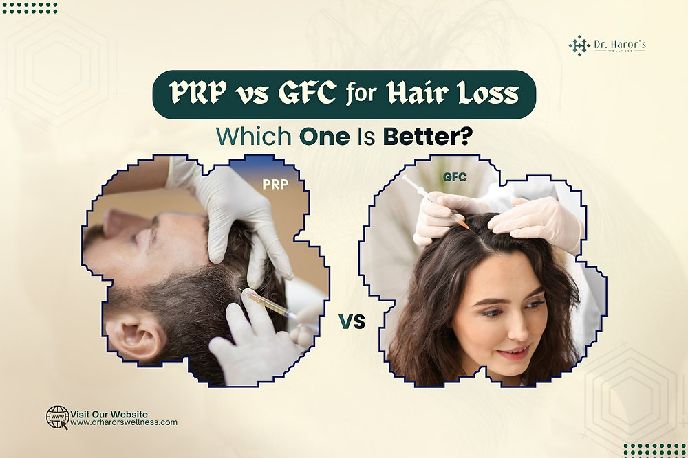 PRP vs GFC for Hair Loss: Which One Is Better?