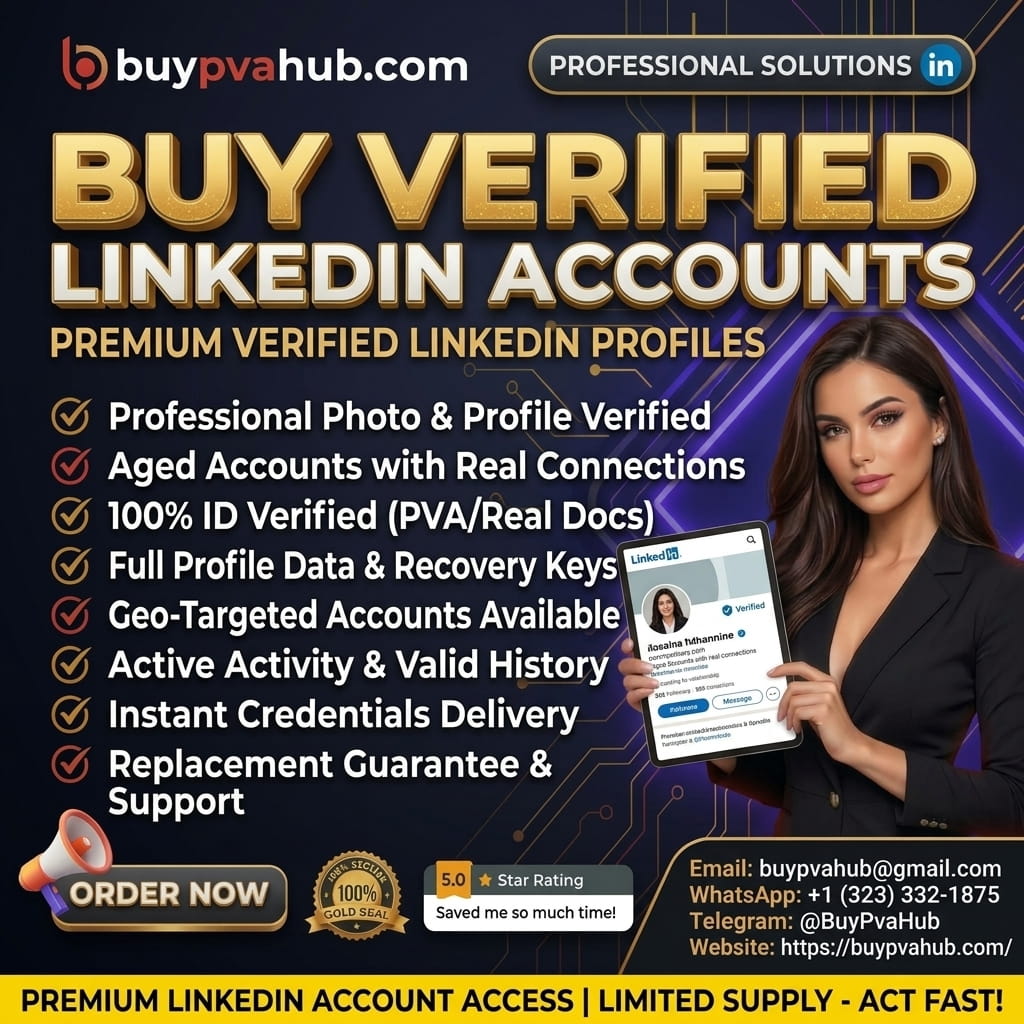 Buy Verified LinkedIn Account -Premium, Aged & Instant Delivery | BuyPvaHub.com