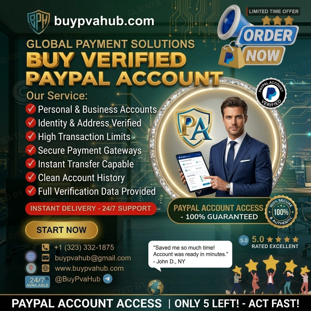 Buy Verified PayPal Accounts -Instant Delivery & Lifetime Warranty | Buypvahub