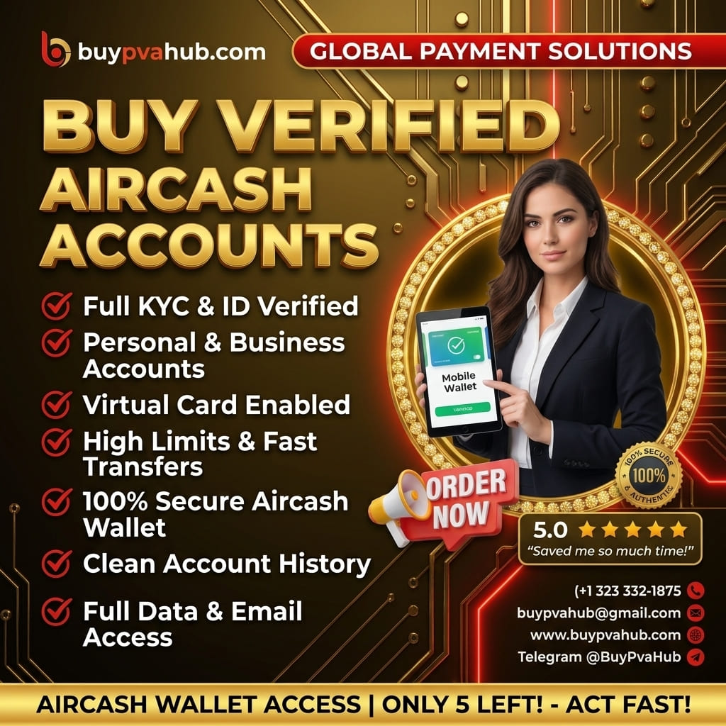Buy Verified Aircash Account -High Limit & Instant Delivery | BuypvAHub